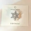 Presilha de cabelo de pelúcia super fofa em formato de floco de neve para mulheres, para franja, decoração de feriado de Natal, acessório de cabelo estiloso