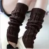 Meias de lã grossa multicoloridas para perna atacado versão coreana de meias felpudas outono e inverno cobertura de pé de malha meias de oito tranças