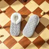 Meia Plush Espessa de Coral com Barra para Casa Antiderrapante Quente Meias para Gestante Conjunto de Seis Cores