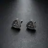 Brincos Cluster de Diamante Cheio de Novo Estilo Transfronteiriços para Homens, Modernos e Versáteis, Brincos de Flor de Íris em Forma de Cruz de Alto Padrão para Mulheres