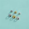 Prata Esterlina S925 Acessórios de Acabamento com Furo Duplo Pulseira de Pérolas de Cristal Miçangas Artesanais DIY Fivela de Fecho de Colar Capa Adesiva Perfurada