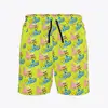 Temu Transfronteiriço 2025 Verão Masculino Shorts Hawaiian de Praia Largos Tamanho Europeu Amazon Calças Casuais de Cinco Pontos para Homens