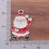 Série de Natal Nova e Fofa Transfronteiriça Artesanal DIY Boneco de Neve Floco de Neve Óleo de Gotejamento Liga Acessórios de Joia Atacado Em Estoque