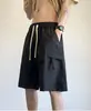 Pantalones cortos de trabajo para hombre de seda helada de secado rápido, pantalones cortos deportivos transpirables, pantalones cortos de verano finos de longitud media
