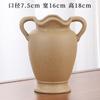 Vaso Hidropônico de Cerâmica na Cor Maillard, Flores Secas, Vaso de Cerâmica para Flores Frescas, Recipiente para Arranjo de Flores, Decoração de Sala de Estar, Estilo Neoclássico