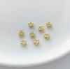 Conservación del Color Oro de 14K Cuentas de Trébol de Doble Cara Cuentas de Osmanthus Pulsera de Cuentas Hecha a Mano Joyería DIY Accesorios Hechos a Mano