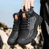 Comercio Exterior Exportación Otoño e Invierno Nuevos Zapatos Casuales para Exteriores de Cuero Genuino de Vaca Zapatos de Senderismo de Caña Alta para Hombre Zapatos de Trabajo