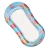 Cama flotante de malla con respaldo inflable transfronterizo, tumbona acuática con lentejuelas, cama flotante plegable para adultos al aire libre, venta al por mayor