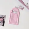 Porta-cartões estilo coreano Hisocute de 3 polegadas, pingente de armazenamento de cartão fotográfico de celebridade, capa protetora para cartão de campus de estudante, cartão de refeição, cartão de identificação