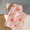 Pantalones de pijama para mujer, pantalones de algodón con burbujas, sueltos, transpirables, informales, para estudiantes, para el hogar, para habitación con aire acondicionado, para primavera y otoño.