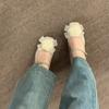 Novos Sapatos Chineses de Boca Rasa Femininos Salto Baixo Primavera e Outono Retro Camurça Estilo Fada Gentil Elegante Francês Salto Grosso Mary Jane