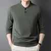 Sudadera Casual Cálida de Invierno para Hombre, Camiseta Base de Manga Larga, Camiseta Térmica de Doble Cara con Cuello Semi Alto para Hombre, Venta al por Mayor