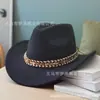 Chapéu de Cowboy Estilo Britânico Enrolado para Homens e Mulheres, Chapéu de Coco Étnico com Aba Enrolada para Homens e Mulheres, Chapéu Jazz Francês Estilo Europeu e Americano
