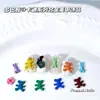 Estilo Ins Flash Urso Desenho Animado Liga de Joias para Nail Art Colorido Dopamina Coelho Biscoito Adesivo para Unha Venda por Atacado