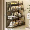 Estante de Almacenamiento de Escritorio, Mesa de Comedor de Sala de Estar, Estante de Almacenamiento para Tazas de Agua, Artículos Varios, Caja de Almacenamiento de Bocadillos de Sala de Estar Multicapa para el Hogar