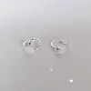 Brincos de Prata 925 Esterlina Estilo Meteoro para Mulheres, Estilo Minimalista, Sensação de Alto Padrão, Brincos Versáteis, Estilo Ins, Frescos e Delicados, Acessórios de Orelha para o Dia a Dia