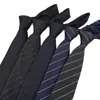 Nova Gravata Listrada Diagonal de Algodão 7,5cm Formal Casual Amarrada à Mão Larga para Homens em Estoque do Fabricante