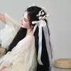 Tocados para el Día del Niño Li Yitong Ciervo Blanco Mismo Pasador Borla de Perla Aire de Hada Pasador Alas de Mariposa Tocados de Elfo