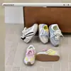 Xshx "Familia Fantasma Dopamina" Pintura al Óleo Zapatos Funcionales Plegados para Niños estilo Forrest Gump para Niños y Niñas en Primavera y Otoño [Zapatos de Wenzhou]