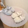 Zapatos de Cuero para Niñas Malla Hueca Transpirables Suela Suave Zapatos para Niños Pequeños Estilo Primavera/Verano 2026 Zapatos Infantiles Zapatos de Princesa para Bebé Niña Modernos