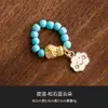 Cadena de Cuentas de Cristal de Fábrica Estilo Chino Colgante para Juego de Té Cuerda para Tapa de Tetera Púrpura Accesorios Retro para Ceremonia del Té Decoración de Tetera