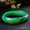 Pulsera de ágata verde natural de Brasil, pulsera de jade de ágata de seda, joyería de jade, para mujer, soporte para identificación