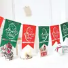 Bandeira de Natal Pendurada Decorações Criativas de Árvore de Natal Cenário de Atmosfera Vestir Pequenos Enfeites Meia de Natal Pingente
