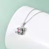 Colar de Preguiça com Coração Transfronteiriço Novo Engraçado Estilo Retro Europeu e Americano Nicho Elegante Colar de Animal com Diamante de Alta Qualidade