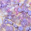 Accesorios de resina al por mayor creativos hechos a mano DIY con agujero pasante, cuentas de pegamento de crema, material para joyería, acrílico con baño UV, cuentas sueltas