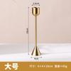 Portavelas Pequeño de Copa de Vino, Taza de Hierro Dorada Simple para Velas, Decoración de Sala de Estar, Adorno para Cena a la Luz de Velas, Estilo Moderno Simple