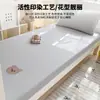 Falda de Cama Bordada de Osito Todo Algodón Cubierta de Cama Totalmente Cerrada Protector de Colchón Cubierta de Cama Individual para Dormitorio de Estudiante 100% Algodón Puro