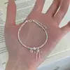 Pulsera de Corazón con Lazo de Plata Roto para Mujer, Elegante y Lujosa, de Nicho y Gama Alta, Dulce y Linda, Accesorio de Mano Femenino