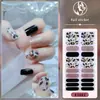 22 refere-se a filme de esmalte em gel à prova d'água sem queimação, adesivo completo, estilo cool, adesivo de unha branca, adesivo de unha, papel, atacado