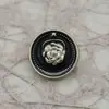 Botões Florais Redondos de Metal 15mm Pequenos Botões Perfumados para Tricô Botões para Costura Manual Feminina