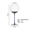 Copo de Vinho Tinto Maçã Criativo de Luxo Leve Copo de Vinho da Borgonha Copo de Barriga Grande Listrado para Casa Cálice Estilo Luxo Leve