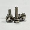 Tornillos de cabeza hexagonal ranura Phillips de fábrica, con arandelas planas y arandelas de resorte, Pernos galvanizados de tres piezas combinados