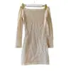 Sitio Independiente Transfronterizo Tk Ropa de Mujer Sexy y Elegante Vestido de Encaje Bodycon que Favorece la Figura con Escote Bardot y de un Solo Hombro