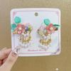 Traje de tocado infantil de estilo chino para niñas, horquilla Hanfu, horquilla de estilo antiguo, sacudida de paso, accesorios para el cabello de mariposa con borla súper hada