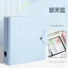 Álbum de tarjetas de carpeta de gran capacidad álbum de fotos de tablero de espuma DIY álbum de colección de almacenamiento japonés y coreano inserto de color sólido de hoja suelta