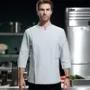 Skyte Ropa de Trabajo de Chef Manga Larga Ropa de Trabajo de Cocina Trasera de Hotel Ropa de Chef Logo