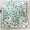 Pañuelo de Seda con Flores de Anacardo, Pañuelo para la Cabeza, Cinta para el Cabello para Mujeres, Estilo Vintage Old Money, Pañuelo Estampado de Moda, Pañuelo Cuadrado Pequeño de Seda Genuina, Pañuelo Decorativo de Seda