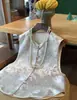 Chaleco de Gilet de Brocado de Nube Jacquard Reversible de Doble Cara Nueva Moda Tendencia Nuevo Estilo Chino Ropa para Mujer