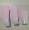 Set de botellas sub-empaque para viaje en forma de abanico, botella para loción cosmética, sub-empaque, botella pequeña de muestra para apretar, sub-empaque de silicona