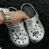 Novo Original prata Sapatos de Caverna Fivela de Sapato Decoração de Laço de Alta Qualidade Gatinho Gato Flor de Sapato Destacável Acessórios