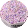 2 3 4 mm súper excelentes cuentas de vidrio esmerilado de color sólido, cuentas de arroz, macarrón, joyería DIY, pulsera, accesorios para el cabello de estilo antiguo, cuentas