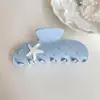 Yhj Acessórios de Cabelo Novo Fresco Feminino Colorido Estrela do Mar Presilha de Acetato Simples de Alta Qualidade Presilha de Tubarão para Cabelo Presilha de Cabelo