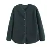 Cárdigan Casual para Mujer de Forro Polar Imitación Borrego Manga Larga Ropa Exterior Nuevo Estilo Otoño/Invierno 2026 479616 488302