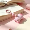 Chaveiro de Porquinho Fofo, Alça de Celular Adorável de Resina, Pingente de Bolsa Feminino, Chaveiro de Carro Atacado