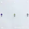 Pendientes de aleación de titanio ASTMF-13 ultrapequeños de circonita con forma de cacahuete, pendientes de piercing labial de titanio G23 con rosca interna de circonita