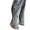 Jeans de diseño invertido de calle estilo americano 2024 Pantalones de calle estilo europeo y americano para hombre Pantalones invertidos Pantalones rectos holgados